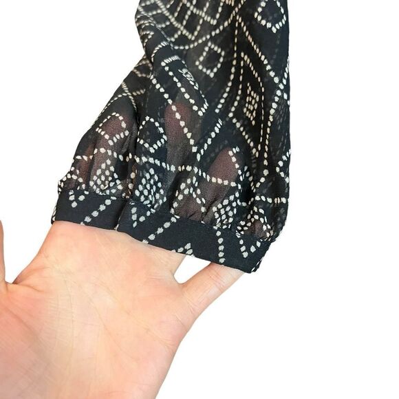 Madewell patterned long sleeve shift dress. Size small - Picture 8 of 9